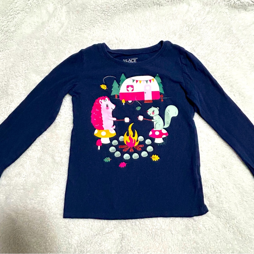 Carters Long Sleeve printed shirt 5T